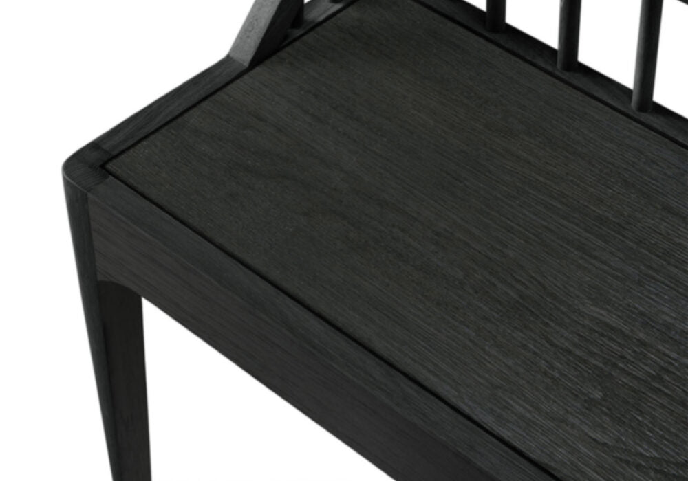 Ethnicraft Spindle Bench Seat in Black Oak is available from Make Your House A Home, Bendigo, Victoria, Australia