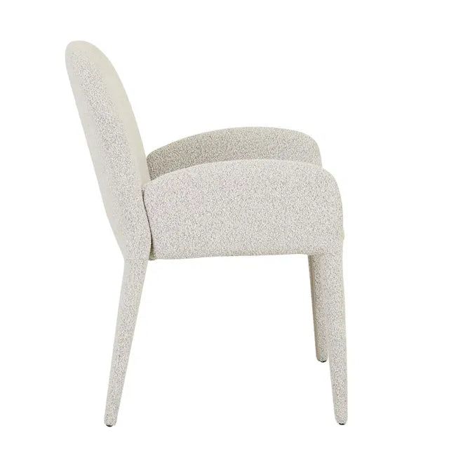 Globewest Jules Dining Chair in Cloud Boucle