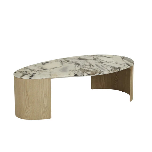 Oberon Curve Marble Coffee Table by GlobeWest from Make Your House A Home Premium Stockist. Furniture Store Bendigo. 20% off Globe West Sale. Australia Wide Delivery.