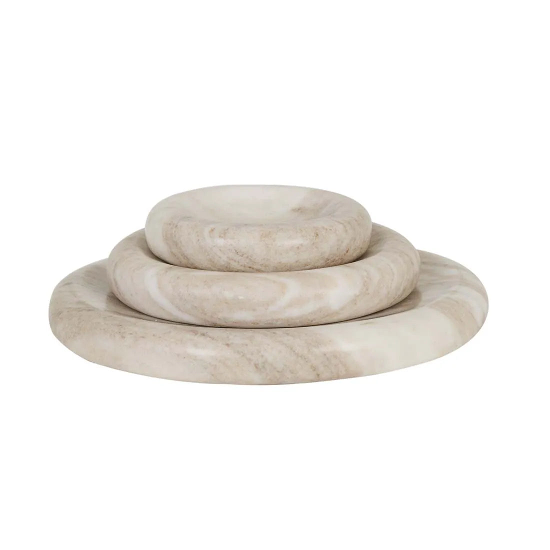 GlobeWest Rufus Indra Bowl - Oat Marble