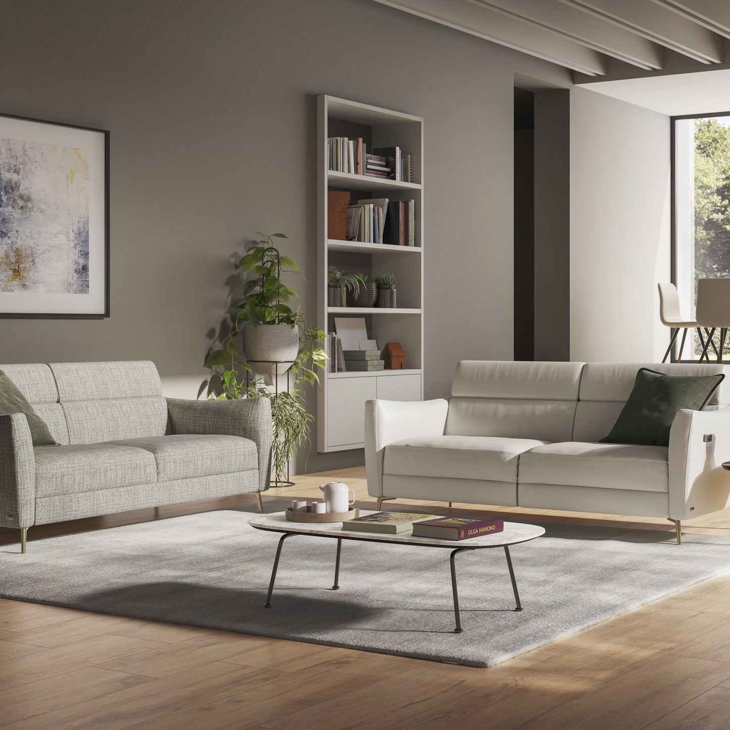 Natuzzi Editions Greg C200 Modular Sofa. Available from your Natuzzi Stockist Make Your House A Home, Bendigo, Victoria. Australia wide delivery to Melbourne. Italian leather.