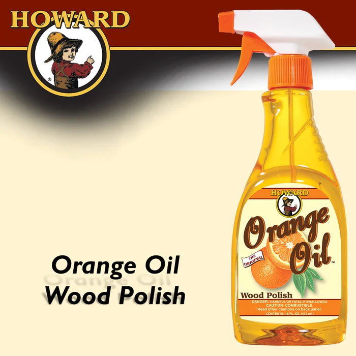 Orange Oil Wood Polish by Howard Products Australia available from Make Your House A Home. Furniture Store Bendigo. Timber Wood Furniture Care.