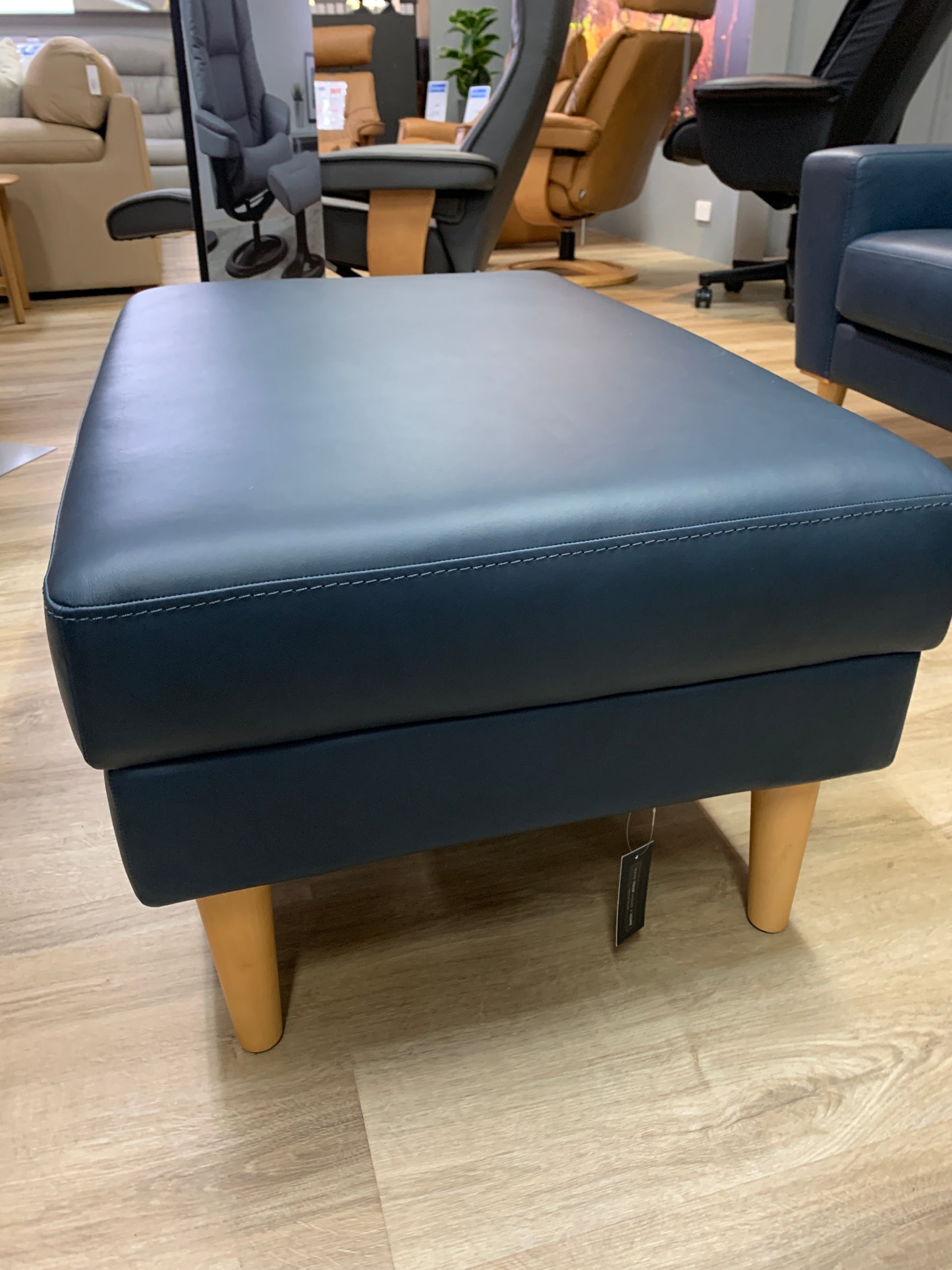 Nordal Ottoman in Trend Pacific Leather