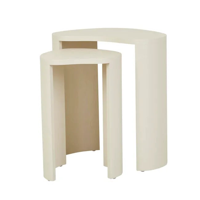 Oberon Curve Set of 2 Side Tables