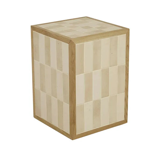 Porto Block Side Table by GlobeWest from Make Your House A Home Premium Stockist. Furniture Store Bendigo. 20% off Globe West Sale. Australia Wide Delivery.