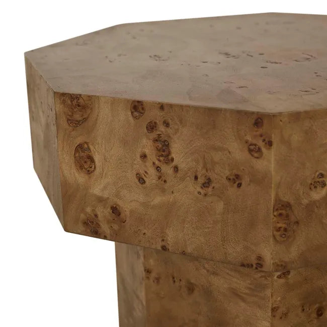 Trove Burl Side Table by GlobeWest