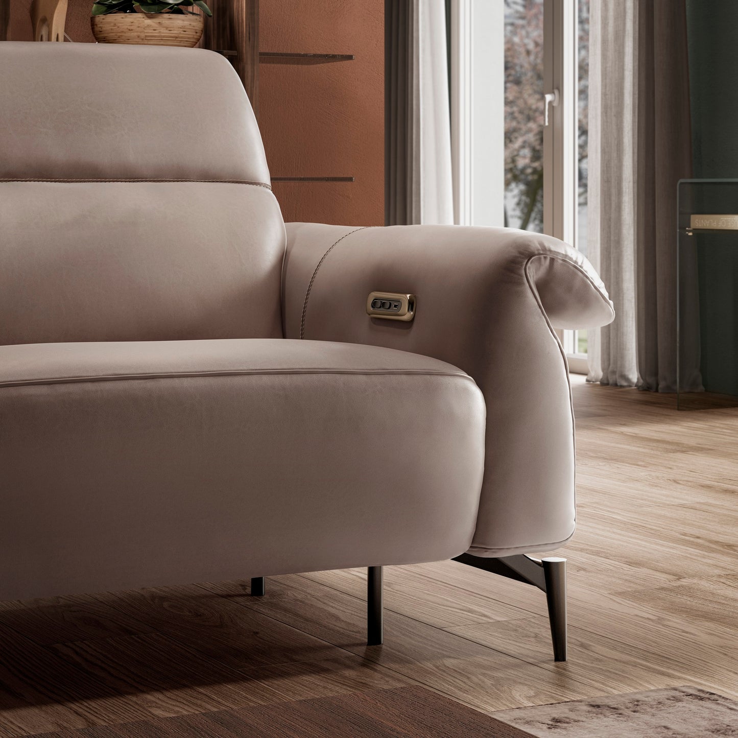 Natuzzi Editions Leggiadro C143 Modular Sofa. Available from your Natuzzi Stockist Make Your House A Home, Bendigo, Victoria. Australia wide delivery to Melbourne. Italian leather.