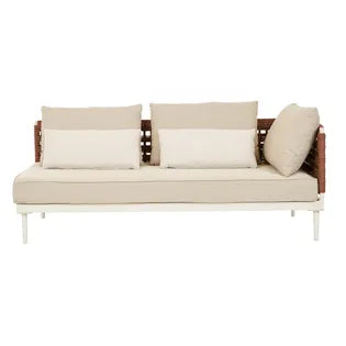 Cabana Weave 2 Seater Right Sofa by GlobeWest from Make Your House A Home Premium Stockist. Outdoor Furniture Store Bendigo. 20% off Globe West. Australia Wide Delivery.