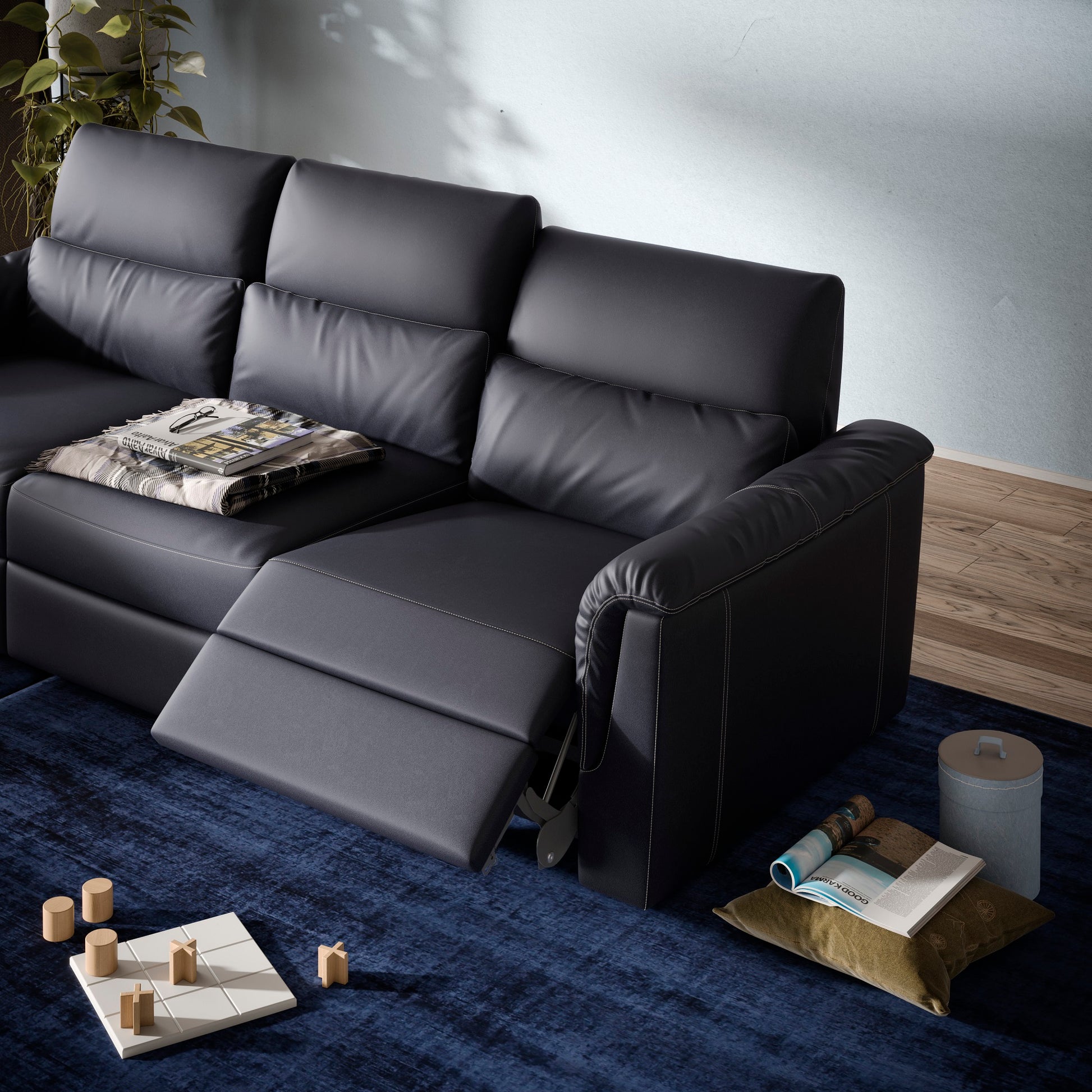 Natuzzi Editions Amorevole C176 Reclining Modular Sofa. Available from your Natuzzi Stockist Make Your House A Home, Bendigo, Victoria. Australia wide delivery to Melbourne. Italian leather.