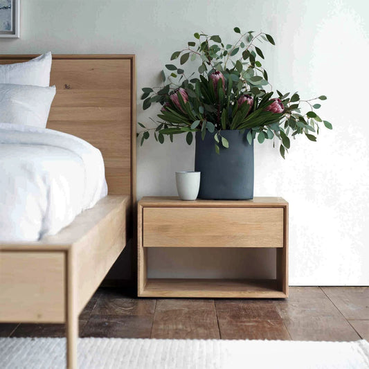 Ethnicraft Oak Nordic ll Bedside Table Nightstand is available from Make Your House A Home, Bendigo, Victoria, Australia