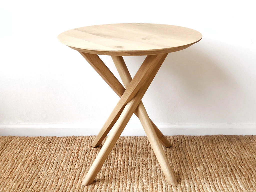 Oak mikado side discount table