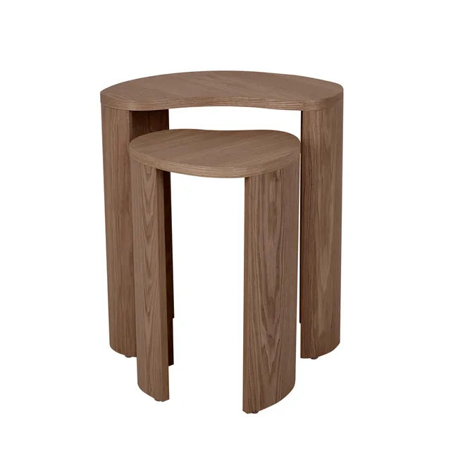 Oberon Curve Set of 2 Side Tables