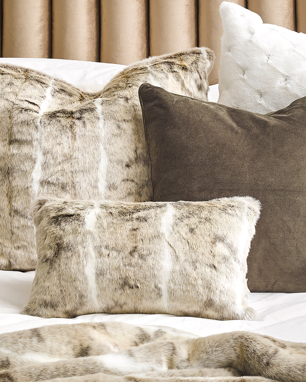 Heirloom Mountain Rabbit Cushions in Faux Fur are available from Make Your House A Home Premium Stockist. Furniture Store Bendigo, Victoria. Australia Wide Delivery. Furtex Baya.