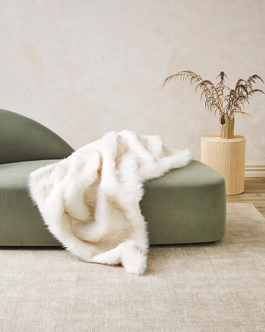 Heirloom Norwegian Fox Throw Rug Blanket in Faux Fur is available from Make Your House A Home Premium Stockist. Furniture Store Bendigo, Victoria. Australia Wide Delivery.