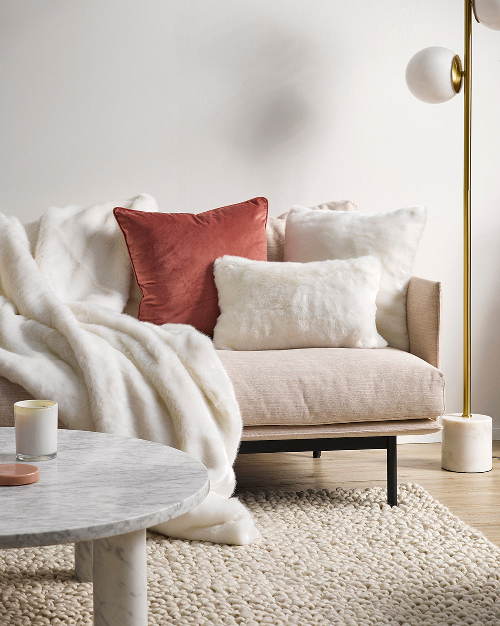 Heirloom Polar Bear Throw Rug Blanket in Faux Fur is available from Make Your House A Home Premium Stockist. Furniture Store Bendigo, Victoria. Australia Wide Delivery.