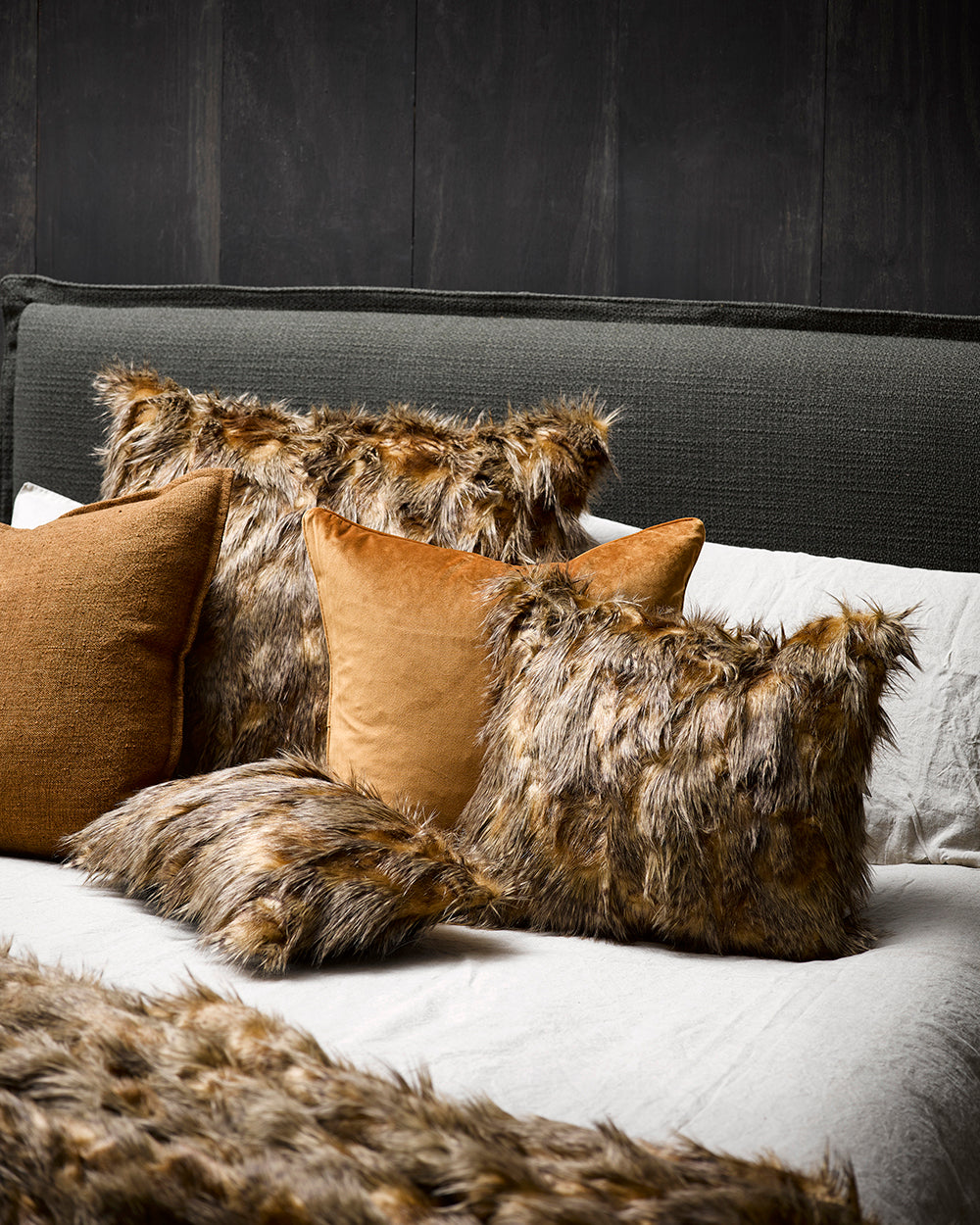 Heirloom Red Fox Cushions in Faux Fur are available from Make Your House A Home Premium Stockist. Furniture Store Bendigo, Victoria. Australia Wide Delivery. Furtex Baya.