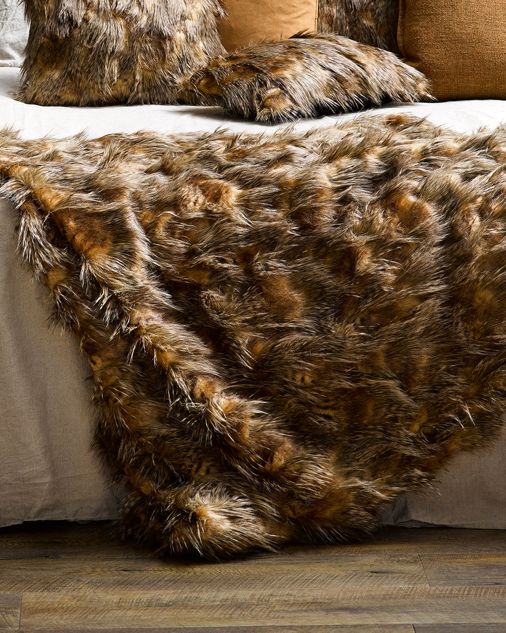 Heirloom Red Fox Throw Rug Blanket in Faux Fur is available from Make Your House A Home Premium Stockist. Furniture Store Bendigo, Victoria. Australia Wide Delivery.