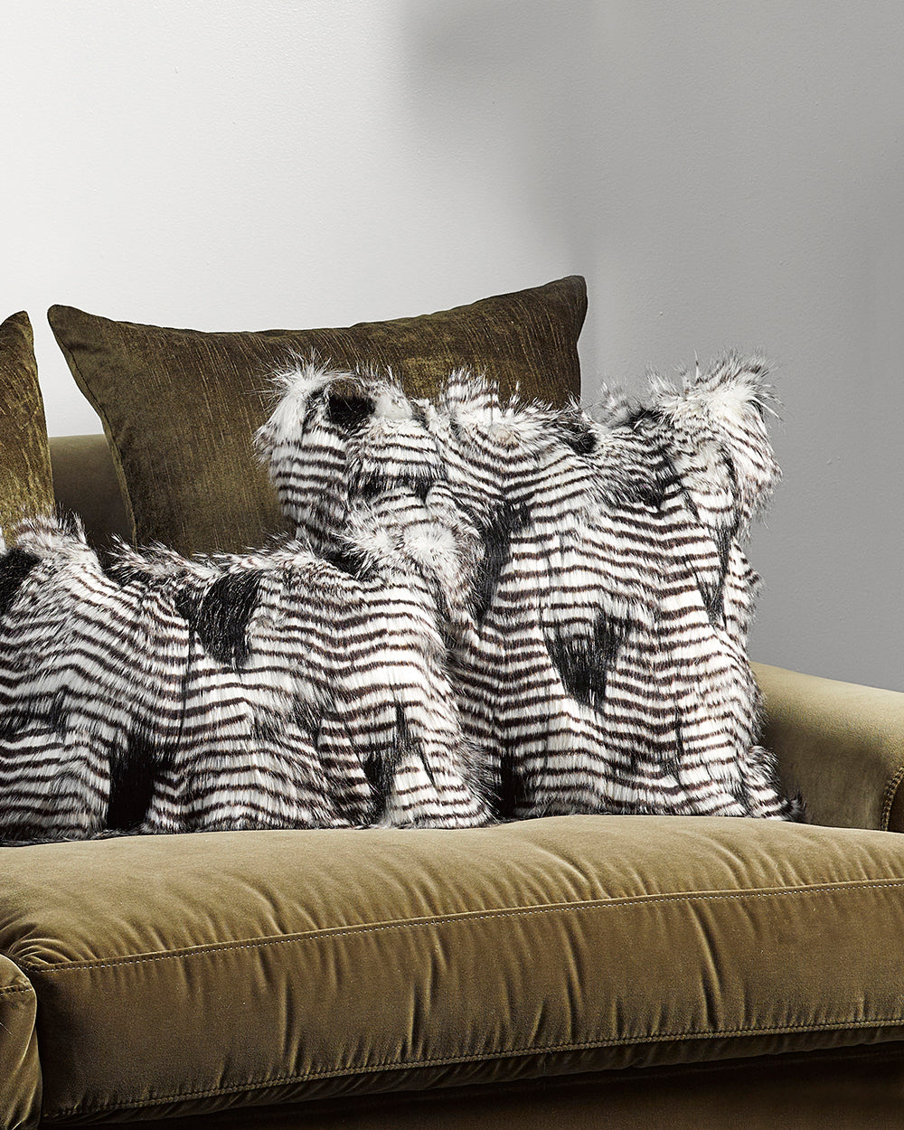 Heirloom Silver Pheasant Cushions in Faux Fur are available from Make Your House A Home Premium Stockist. Furniture Store Bendigo, Victoria. Australia Wide Delivery. Furtex Baya.