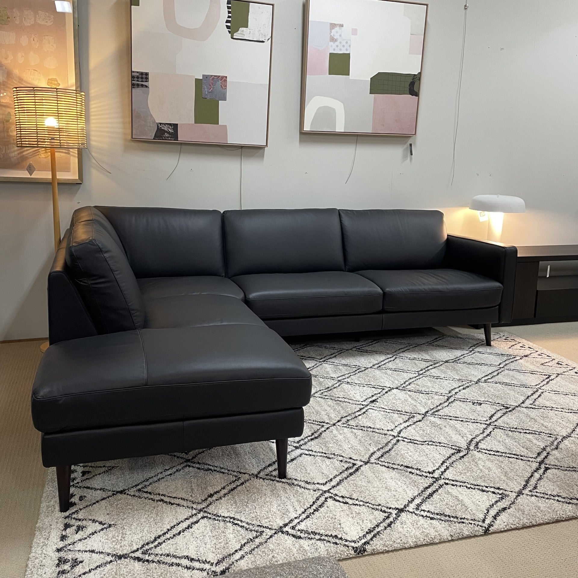 Natuzzi Editions Clearance Black Destrezza Modular