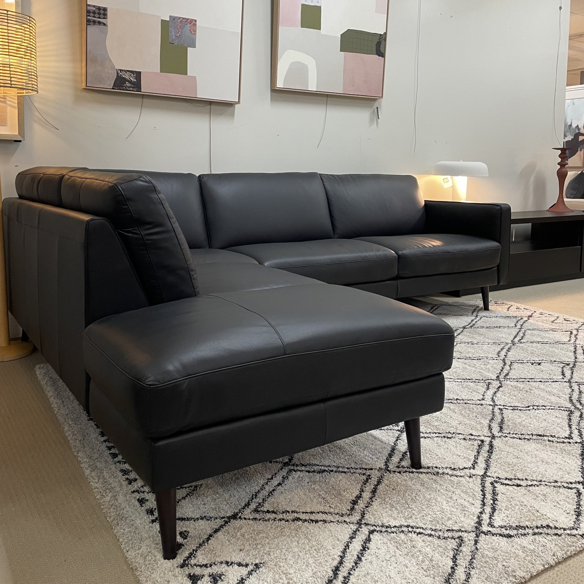 Natuzzi Editions Clearance Black Destrezza Modular