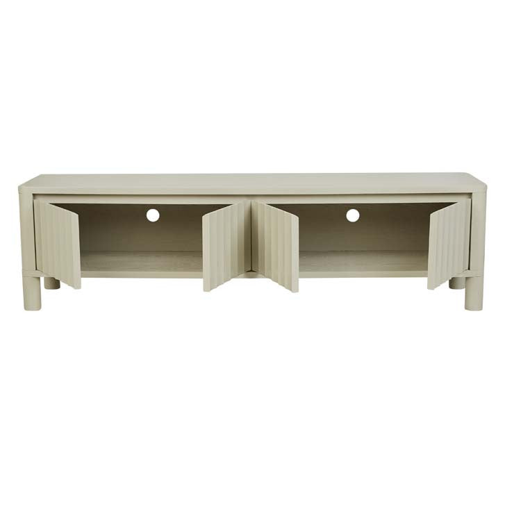 Oliver Fluted Entertainment Unit by GlobeWest from Make Your House A Home Premium Stockist. Furniture Store Bendigo. 20% off Globe West Sale. Australia Wide Delivery.