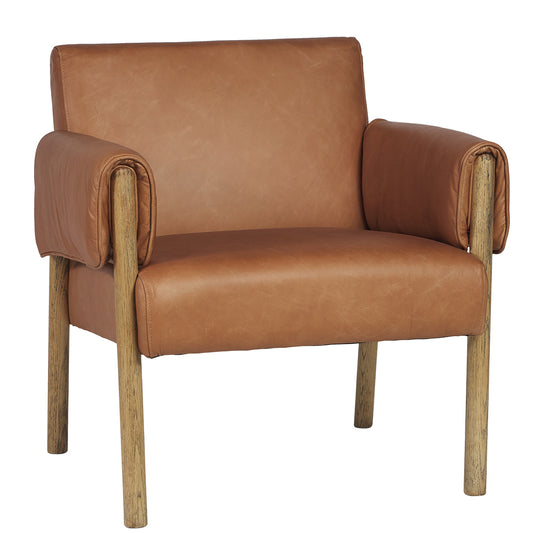 Grayson leather arm chair