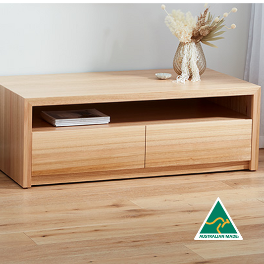 Capri Coffee Table in solid Tasmanian Oak available at Make Your House A Home. Furniture Store Bendigo. Astra Australian Made Timber Furniture.