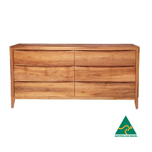 Bolton Bedroom Dresser in solid Tasmanian Blackwood available at Make Your House A Home. Furniture Store Bendigo. Astra Australian Made Timber Furniture.