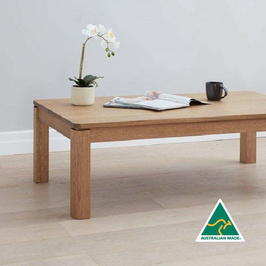 Kiama Coffee Table in solid Tasmanian Oak available at Make Your House A Home. Furniture Store Bendigo. Astra Australian Made Timber Furniture.