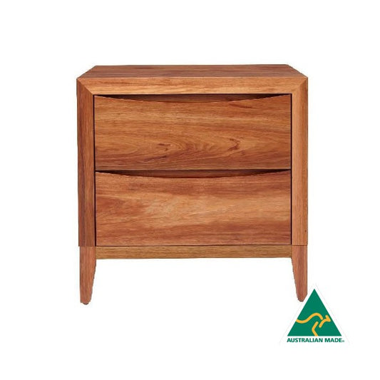 Bolton Bedside Table in solid Tasmanian Blackwood available at Make Your House A Home. Furniture Store Bendigo. Astra Australian Made Timber Furniture.