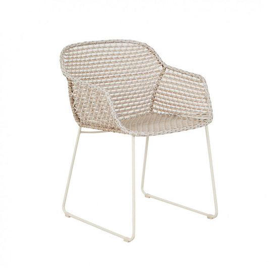 Cabana Link Dining Arm Chair by GlobeWest from Make Your House A Home Premium Stockist. Outdoor Furniture Store Bendigo. 20% off Globe West. Australia Wide Delivery.