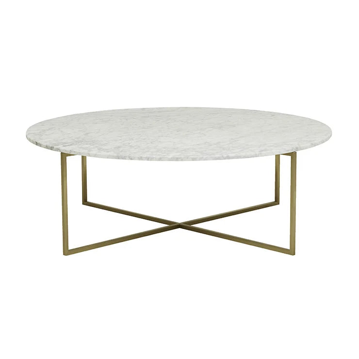 Elle Luxe Marble Round Coffee Table by GlobeWest from Make Your House A Home Premium Stockist. Furniture Store Bendigo. 20% off Globe West Sale. Australia Wide Delivery.