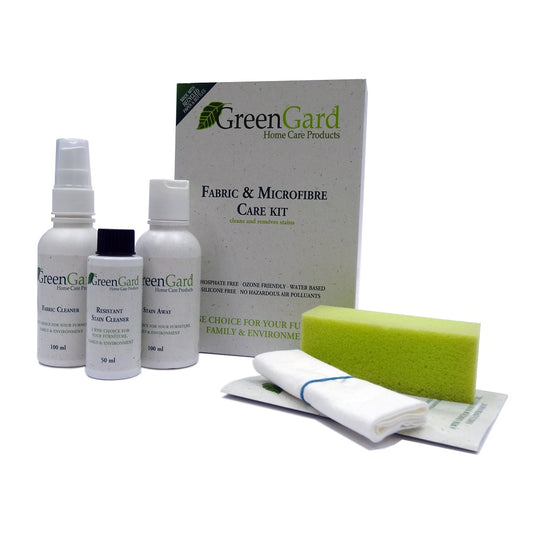GreenGard Fabric and Microfibre Care Kit available from Make Your House A Home. Furniture Store Bendigo. 