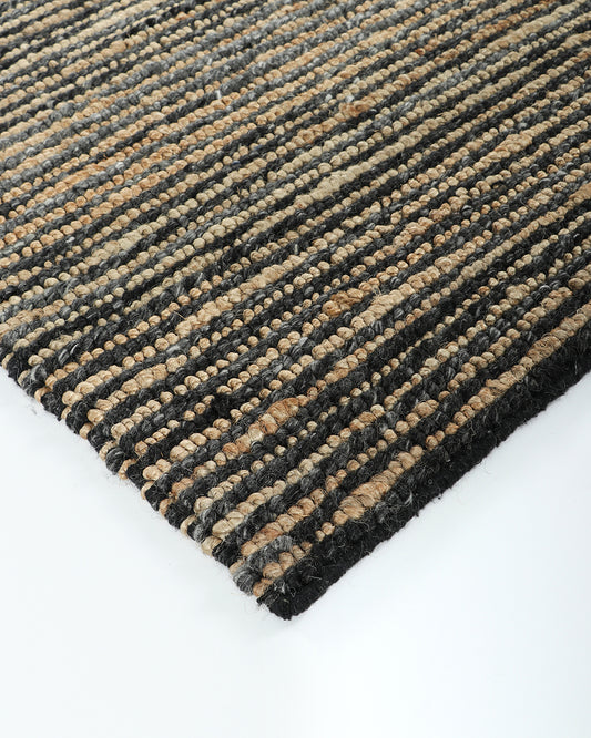 Lima Charcoal Natural Rug from Baya Furtex Stockist Make Your House A Home, Furniture Store Bendigo. Free Australia Wide Delivery. Mulberi Rugs.