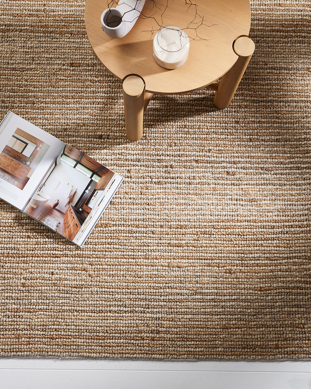 Lima Sand Natural Rug from Baya Furtex Stockist Make Your House A Home, Furniture Store Bendigo. Free Australia Wide Delivery. Mulberi Rugs.