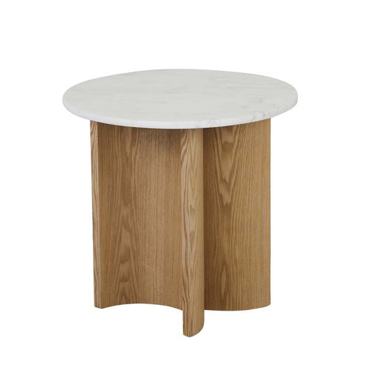 Oberon Eclipse Marble Side Table by GlobeWest from Make Your House A Home Premium Stockist. Furniture Store Bendigo. 20% off Globe West Sale. Australia Wide Delivery.
