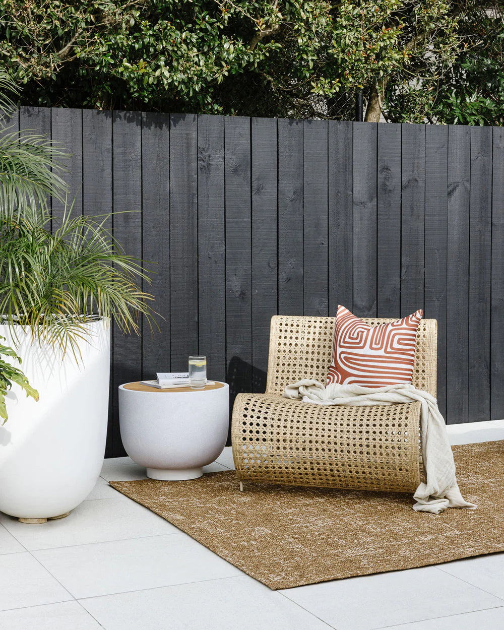 Rattan Outdoor Floor Rug by Baya – Make Your House A Home