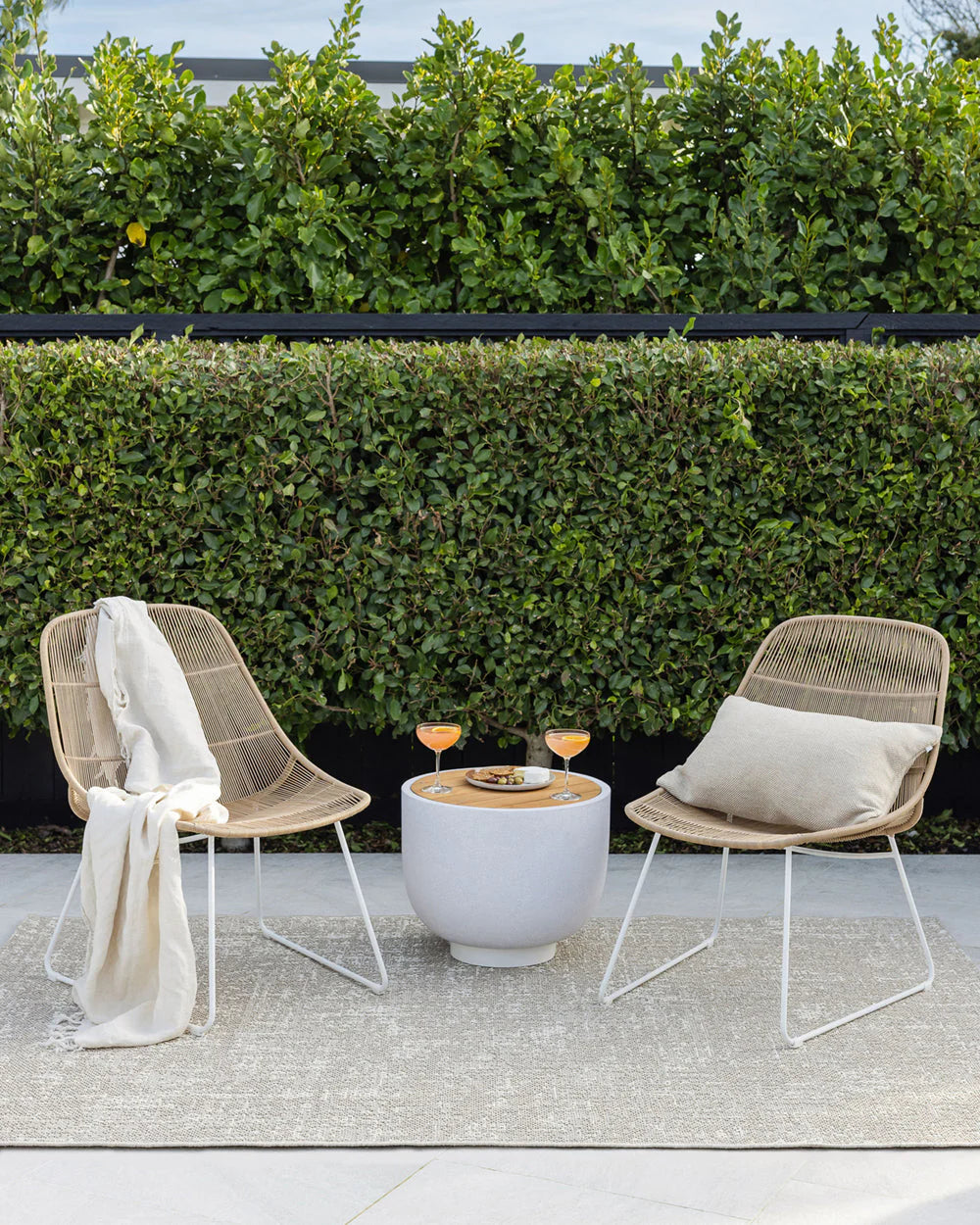 Rattan Outdoor Floor Rug by Baya – Make Your House A Home